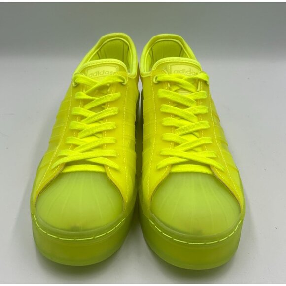 Adidas Superstar Women's Jelly Solar Yellow Platform Sneakers Sz 8.5 Wo's 3261 - Picture 13 of 16